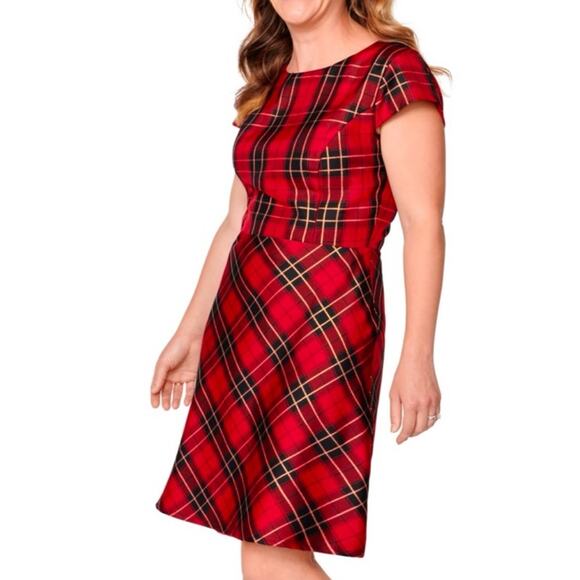The Children's Place Dresses & Skirts - The Children’s Place Dress Size 24 NWOT Plaid Holiday Christmas Satin Plus Curvy